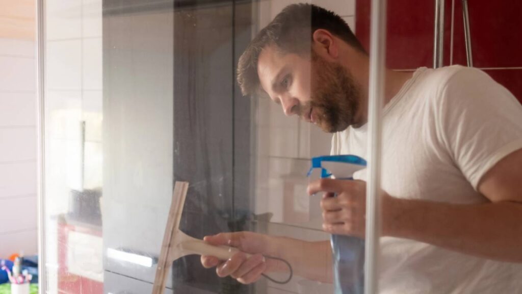 Il vetro della doccia rimane appannato anche dopo la pulizia e la causa non è il sapone